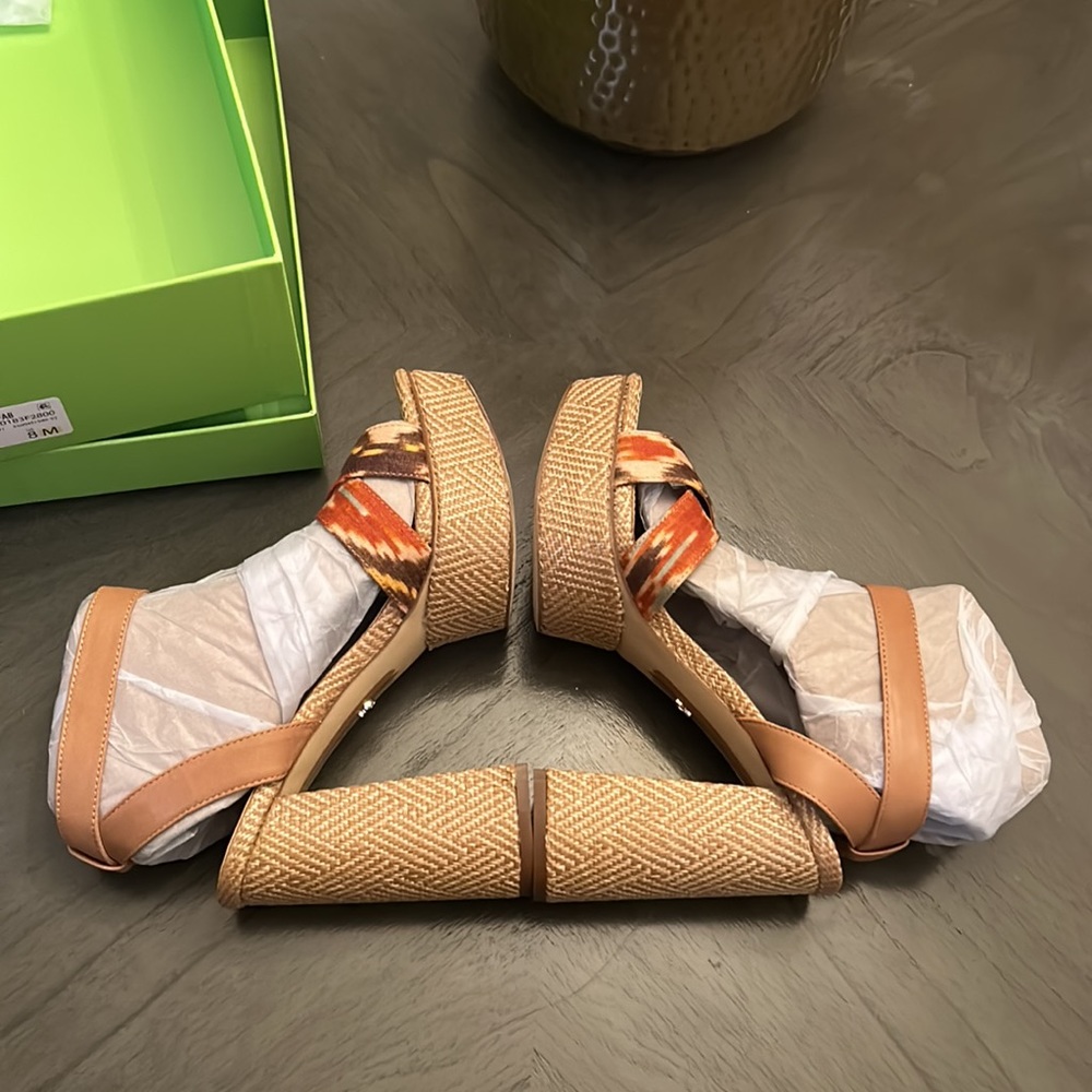 SAM EDELMAN Women's Nolita Raffia Platform Sandals - Picture 10 of 12